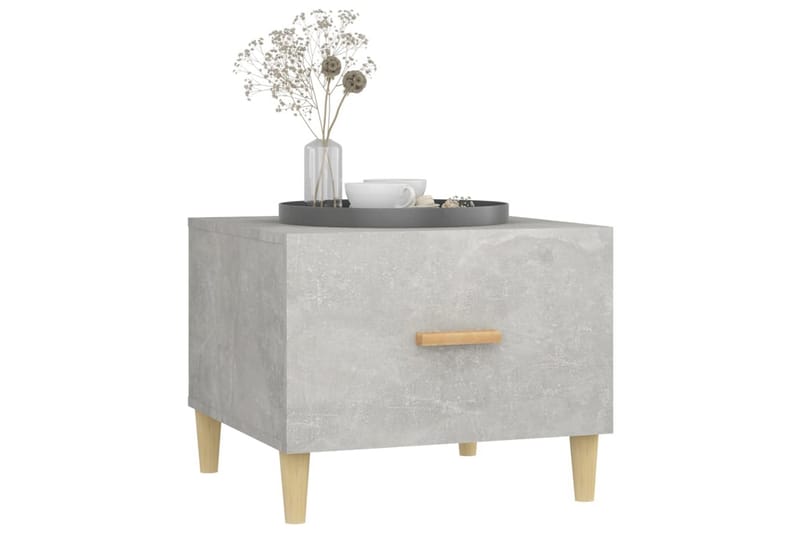 beBasic Salongbord betonggrå 50x50x40 cm konstruert tre - GrÃ¥ - Møbler - Bord - Avlastningsbord - Lampebord & sidebord