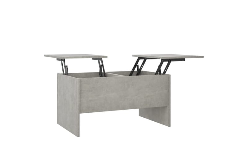 beBasic Salongbord betonggrå 80x50x42,5 cm konstruert tre - GrÃ¥ - Møbler - Bord - Avlastningsbord - Lampebord & sidebord