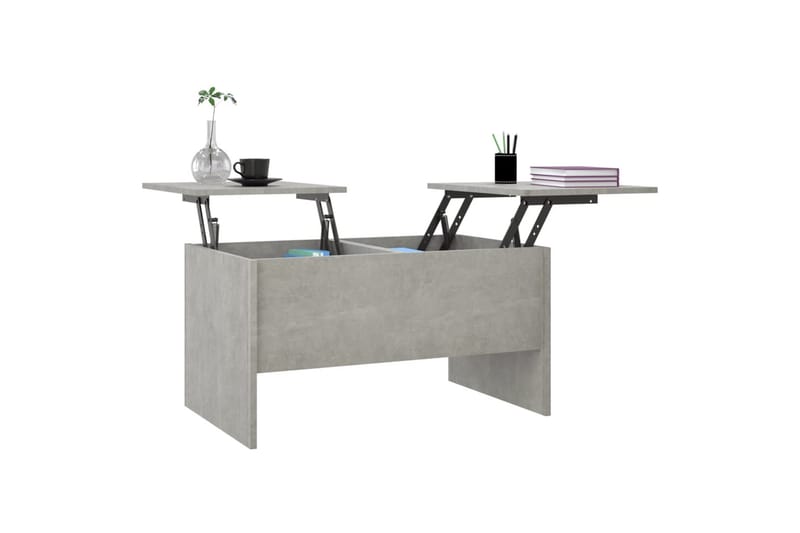 beBasic Salongbord betonggrå 80x50x42,5 cm konstruert tre - GrÃ¥ - Møbler - Bord - Avlastningsbord - Lampebord & sidebord