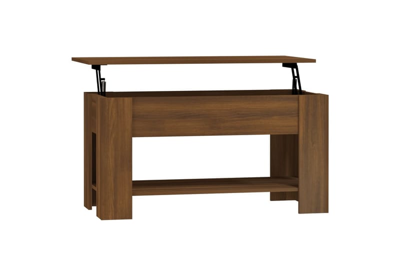 beBasic Salongbord brun eik 101x49x52 cm konstruert tre - Brun - Møbler - Bord - Avlastningsbord - Lampebord & sidebord