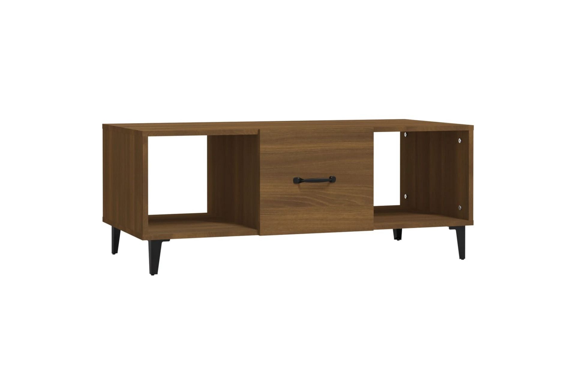 beBasic Salongbord brun eik 102x50x40 cm konstruert tre - Brun - Møbler - Bord - Avlastningsbord - Lampebord & sidebord