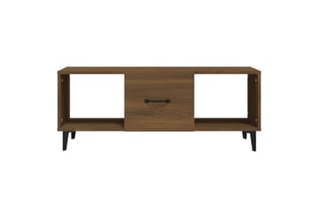 beBasic Salongbord brun eik 102x50x40 cm konstruert tre - Brun - Møbler - Bord - Avlastningsbord - Lampebord & sidebord