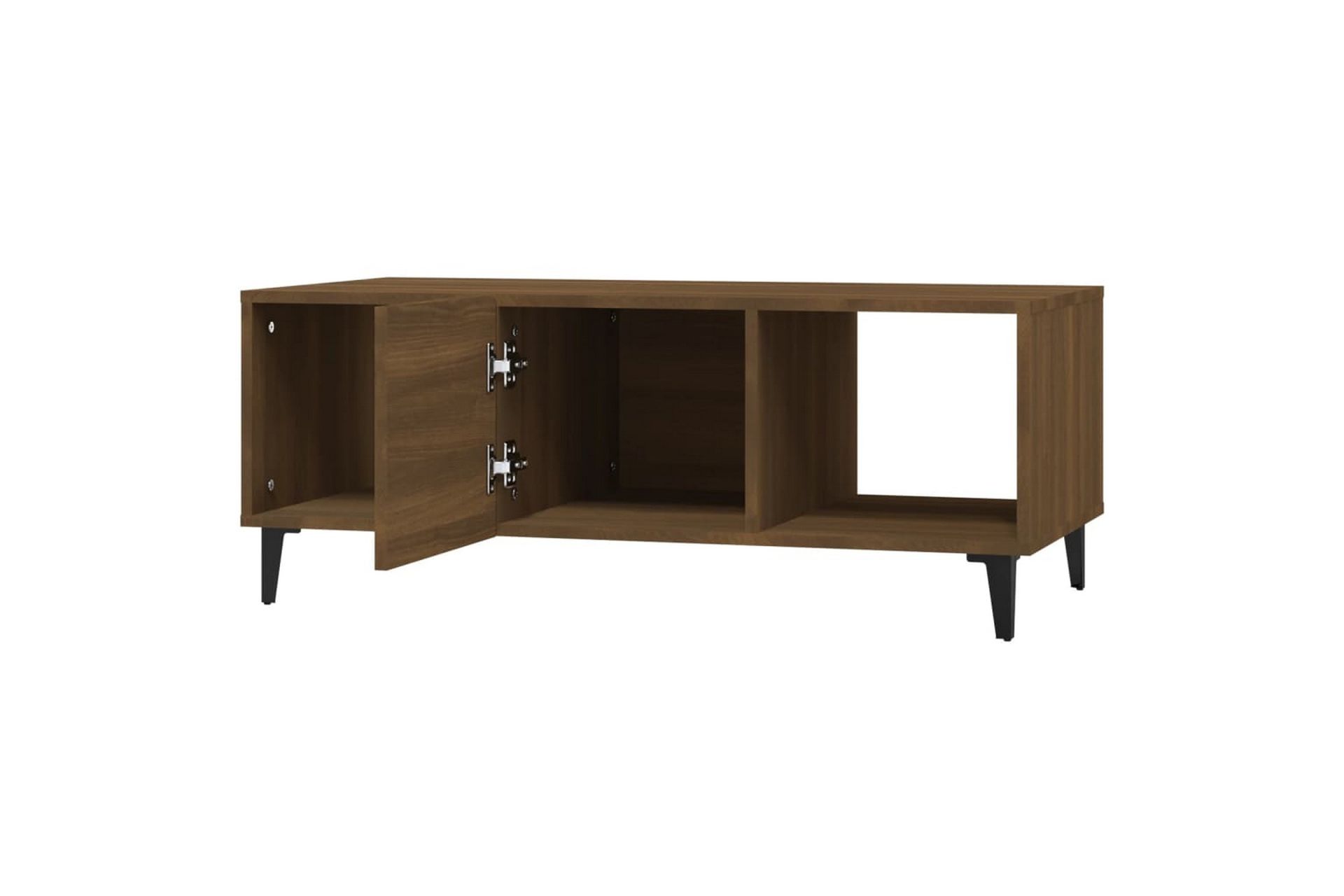 beBasic Salongbord brun eik 102x50x40 cm konstruert tre - Brun - Møbler - Bord - Avlastningsbord - Lampebord & sidebord