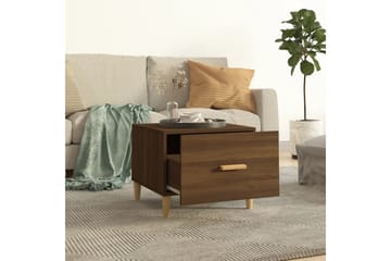 beBasic Salongbord brun eik 50x50x40 cm konstruert tre - Brun - Møbler - Bord - Avlastningsbord - Lampebord & sidebord