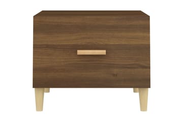 beBasic Salongbord brun eik 50x50x40 cm konstruert tre - Brun - Møbler - Bord - Avlastningsbord - Lampebord & sidebord