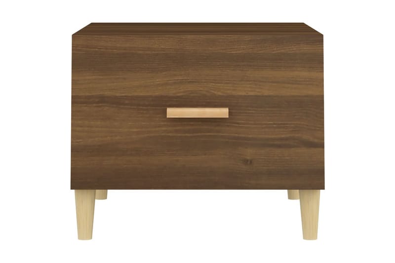 beBasic Salongbord brun eik 50x50x40 cm konstruert tre - Brun - Møbler - Bord - Avlastningsbord - Lampebord & sidebord