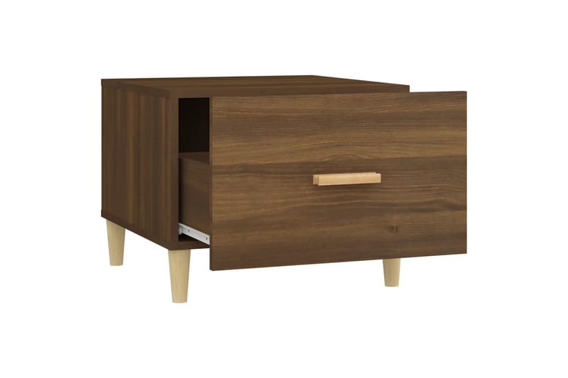 beBasic Salongbord brun eik 50x50x40 cm konstruert tre - Brun - Møbler - Bord - Avlastningsbord - Lampebord & sidebord