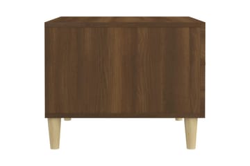 beBasic Salongbord brun eik 50x50x40 cm konstruert tre - Brun - Møbler - Bord - Avlastningsbord - Lampebord & sidebord