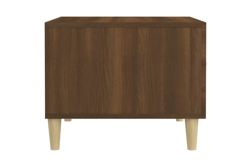 beBasic Salongbord brun eik 50x50x40 cm konstruert tre - Brun - Møbler - Bord - Avlastningsbord - Lampebord & sidebord