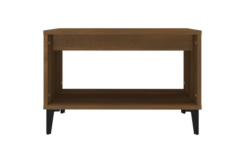 beBasic Salongbord brun eik 60x50x40 cm konstruert tre - Brun - Møbler - Bord - Avlastningsbord - Lampebord & sidebord
