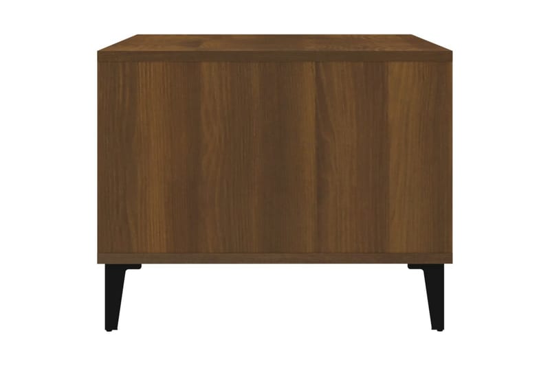 beBasic Salongbord brun eik 60x50x40 cm konstruert tre - Brun - Møbler - Bord - Avlastningsbord - Lampebord & sidebord