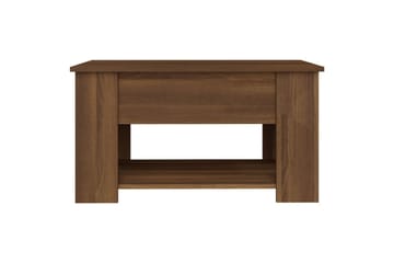 beBasic Salongbord brun eik 79x49x41 cm konstruert tre - Brun - Møbler - Bord - Avlastningsbord - Lampebord & sidebord