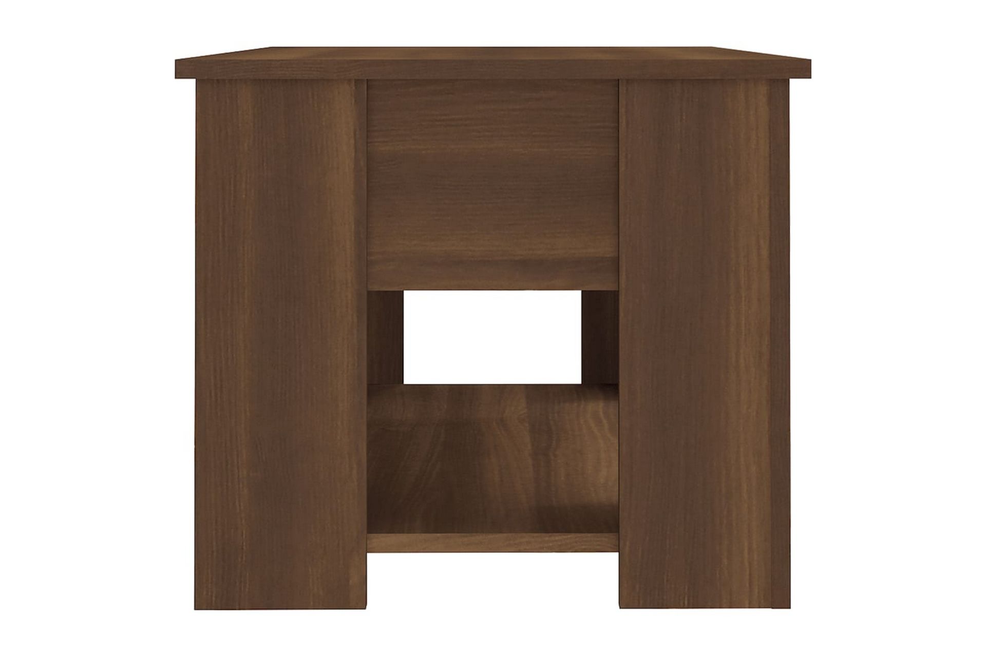 beBasic Salongbord brun eik 79x49x41 cm konstruert tre - Brun - Møbler - Bord - Avlastningsbord - Lampebord & sidebord