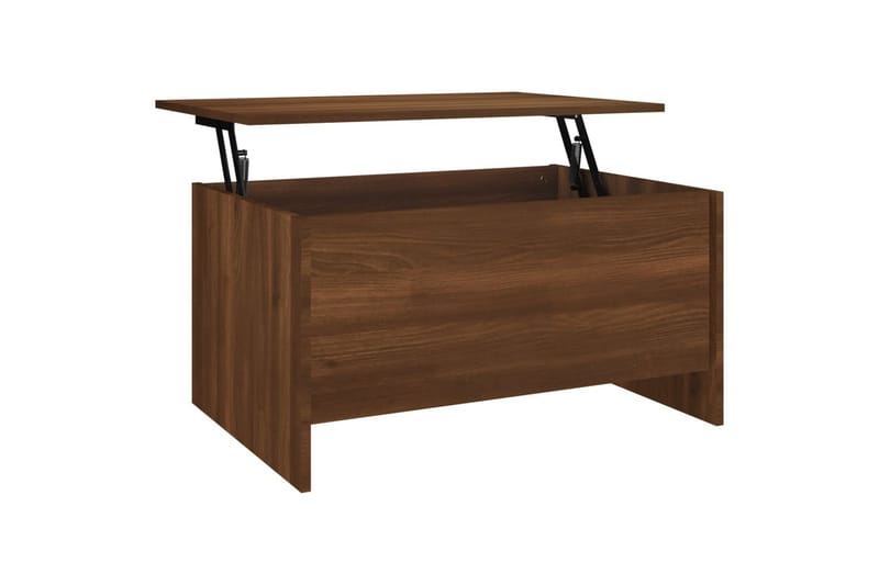 beBasic Salongbord brun eik 80x55,5x41,5 cm konstruert tre - Brun - Møbler - Bord - Avlastningsbord - Lampebord & sidebord