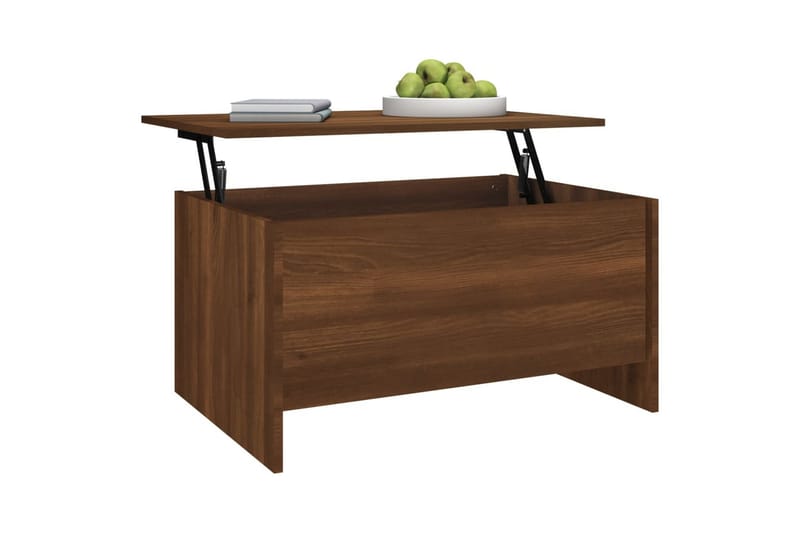 beBasic Salongbord brun eik 80x55,5x41,5 cm konstruert tre - Brun - Møbler - Bord - Avlastningsbord - Lampebord & sidebord