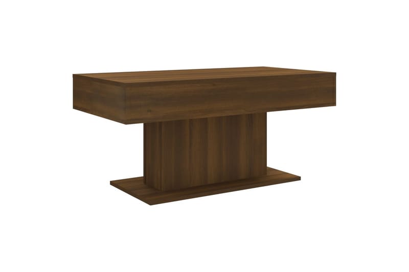 beBasic Salongbord brun eik 96x50x45 cm konstruert tre - Brun - Lampebord & sidebord - Brettbord og småbord