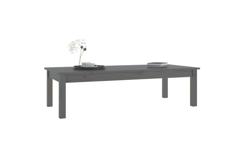 beBasic Salongbord grå 110x50x30 cm heltre furu - GrÃ¥ - Lampebord & sidebord - Brettbord og småbord