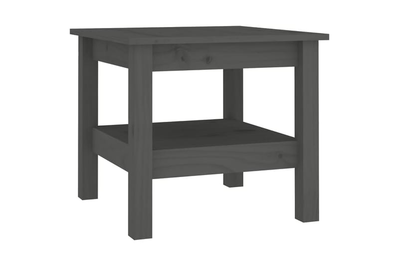 beBasic Salongbord grå 45x45x40 cm heltre furu - GrÃ¥ - Møbler - Bord - Avlastningsbord - Lampebord & sidebord