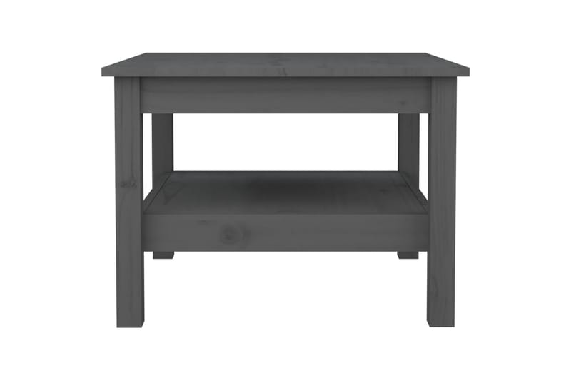beBasic Salongbord grå 55x55x40 cm heltre furu - GrÃ¥ - Lampebord & sidebord - Brettbord og småbord