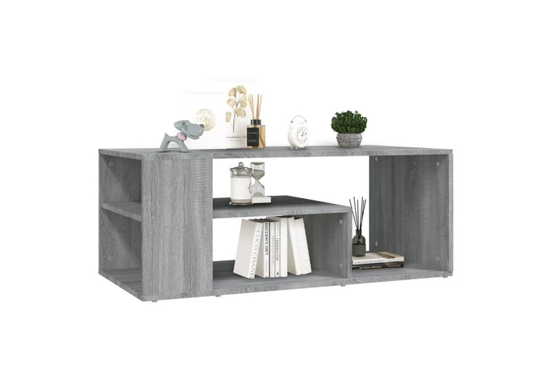 beBasic Salongbord grå sonoma 100x50x40 cm konstruert tre - GrÃ¥ - Møbler - Bord - Avlastningsbord - Lampebord & sidebord