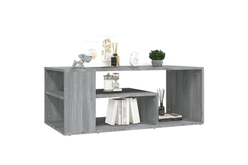 beBasic Salongbord grå sonoma 100x50x40 cm konstruert tre - GrÃ¥ - Lampebord & sidebord - Brettbord og småbord