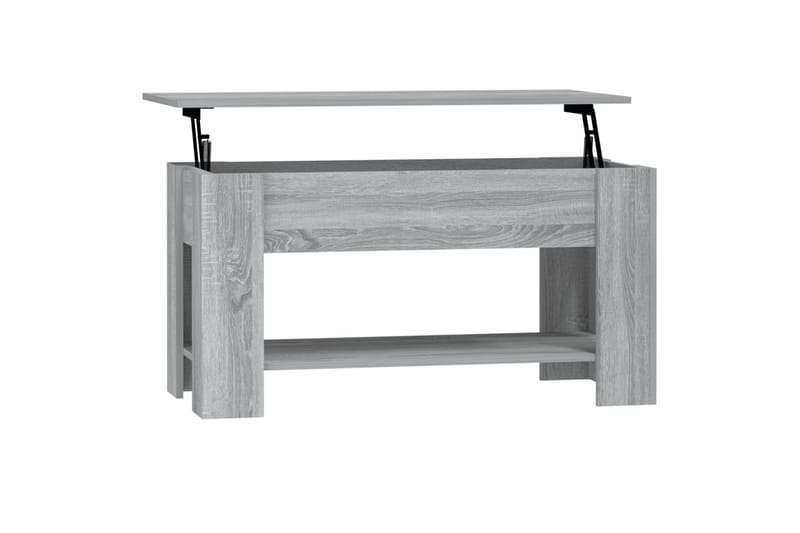 beBasic Salongbord grå sonoma 101x49x52 cm konstruert tre - GrÃ¥ - Møbler - Bord - Avlastningsbord - Lampebord & sidebord