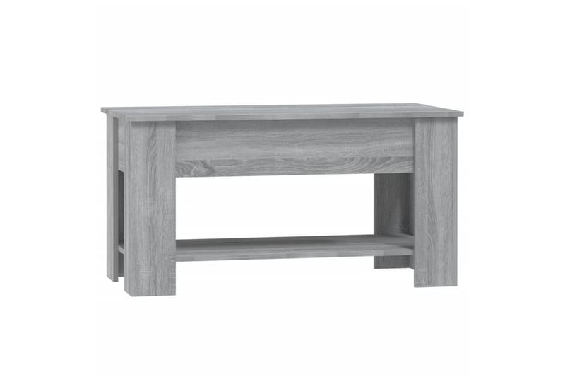 beBasic Salongbord grå sonoma 101x49x52 cm konstruert tre - GrÃ¥ - Møbler - Bord - Avlastningsbord - Lampebord & sidebord