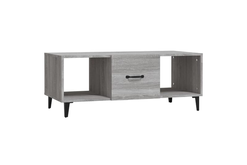 beBasic Salongbord grå sonoma 102x50x40 cm konstruert tre - GrÃ¥ - Møbler - Bord - Avlastningsbord - Lampebord & sidebord
