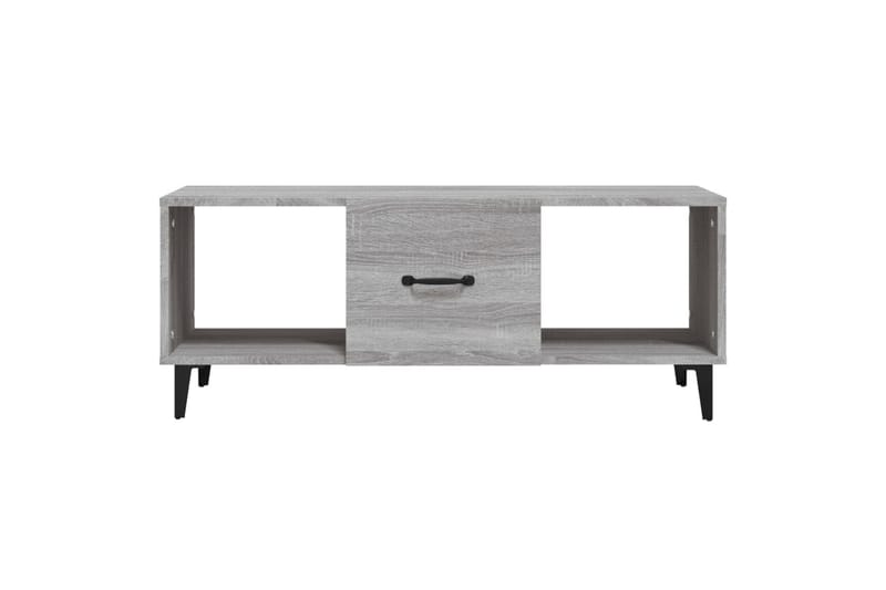 beBasic Salongbord grå sonoma 102x50x40 cm konstruert tre - GrÃ¥ - Møbler - Bord - Avlastningsbord - Lampebord & sidebord