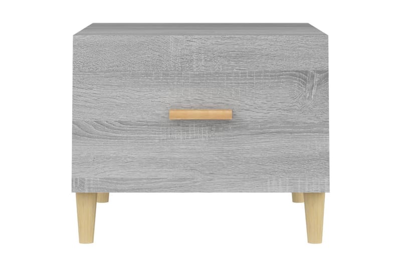 beBasic Salongbord grå sonoma 50x50x40 cm konstruert tre - GrÃ¥ - Møbler - Bord - Avlastningsbord - Lampebord & sidebord