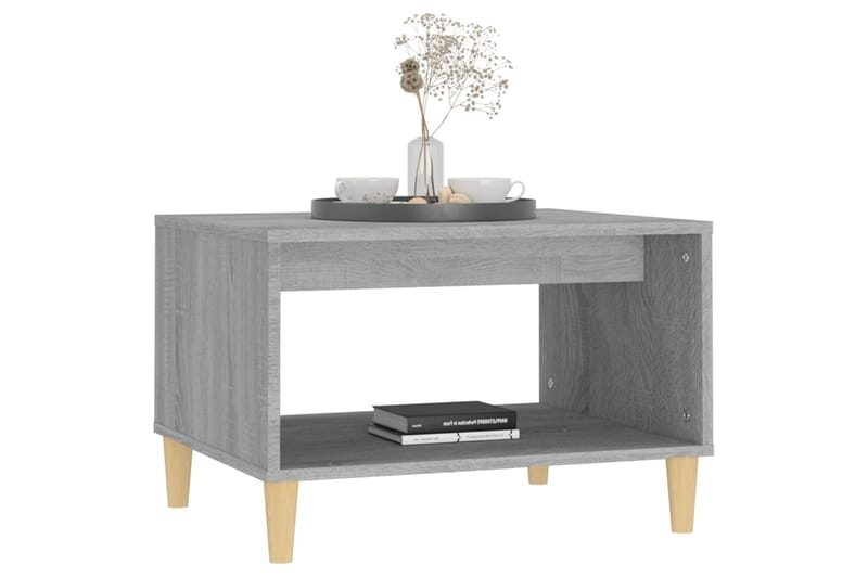 beBasic Salongbord grå sonoma 60x40x50 cm konstruert tre - GrÃ¥ - Møbler - Bord - Avlastningsbord - Lampebord & sidebord