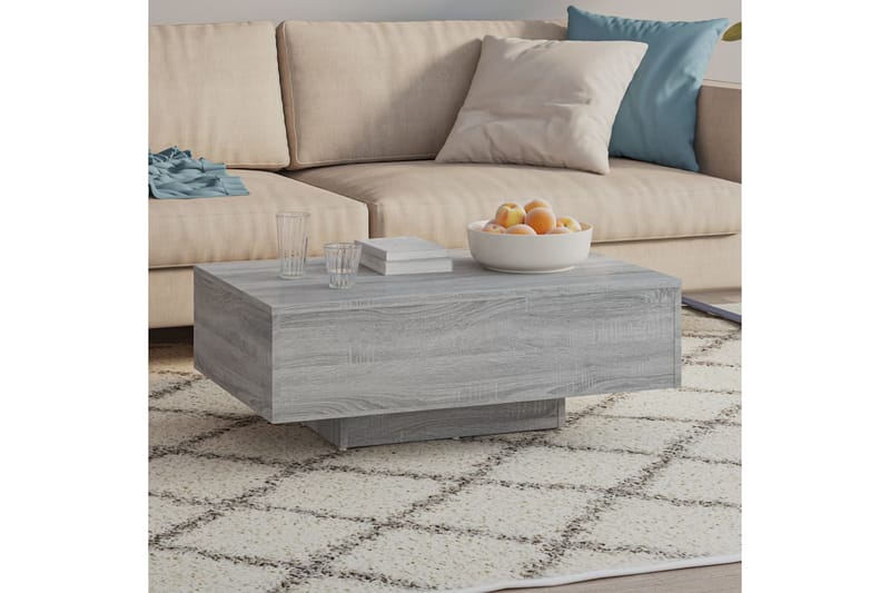 beBasic Salongbord grå sonoma 85x55x31 cm konstruert tre - GrÃ¥ - Møbler - Bord - Avlastningsbord - Lampebord & sidebord