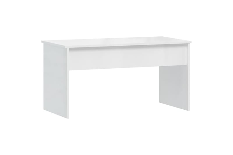 beBasic Salongbord høyglans hvit 102x50,5x52,5 cm konstruert tre - Hvit - Lampebord & sidebord - Brettbord og småbord