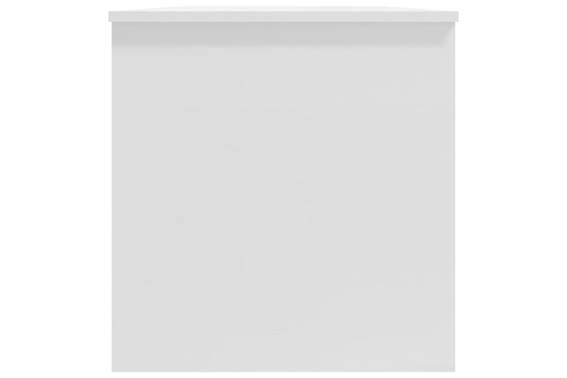 beBasic Salongbord høyglans hvit 102x50x52,5 cm konstruert tre - Hvit - Lampebord & sidebord - Brettbord og småbord