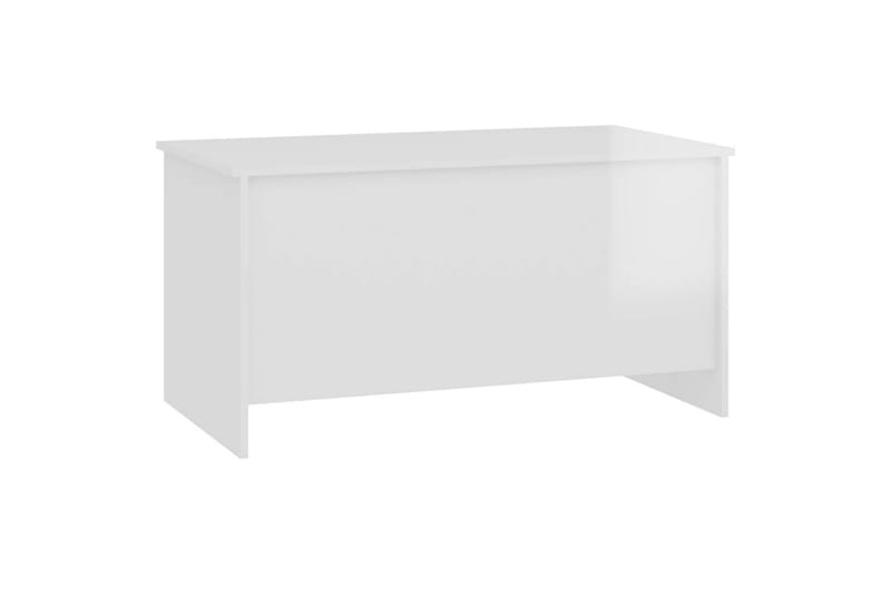 beBasic Salongbord høyglans hvit 102x55,5x52,5 cm konstruert tre - Hvit - Lampebord & sidebord - Brettbord og småbord