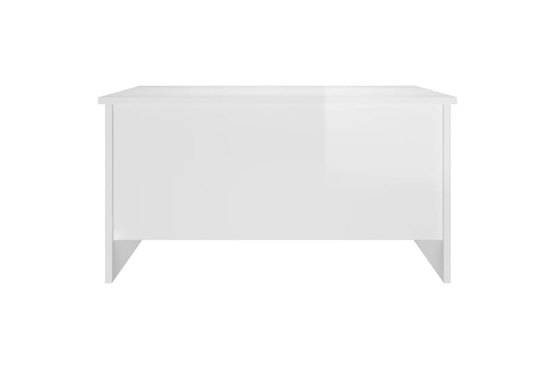 beBasic Salongbord høyglans hvit 80x55,5x41,5 cm konstruert tre - Hvit - Lampebord & sidebord - Brettbord og småbord