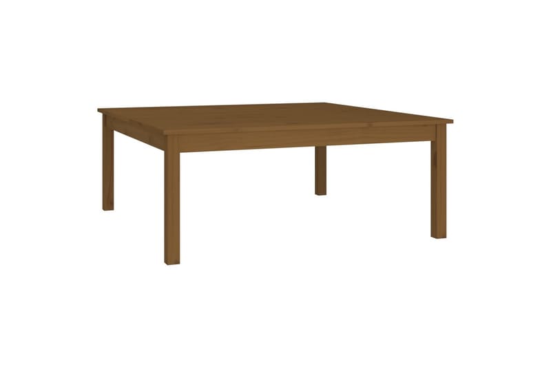 beBasic Salongbord honningbrun 100x100x40 cm heltre furu - Brun - Møbler - Bord - Avlastningsbord - Lampebord & sidebord