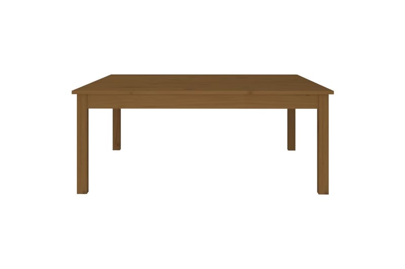 beBasic Salongbord honningbrun 100x100x40 cm heltre furu - Brun - Møbler - Bord - Avlastningsbord - Lampebord & sidebord