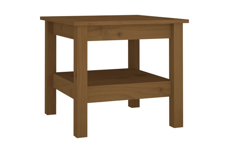 beBasic Salongbord honningbrun 45x45x40 cm heltre furu - Brun - Møbler - Bord - Avlastningsbord - Lampebord & sidebord