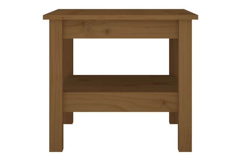beBasic Salongbord honningbrun 45x45x40 cm heltre furu - Brun - Møbler - Bord - Avlastningsbord - Lampebord & sidebord