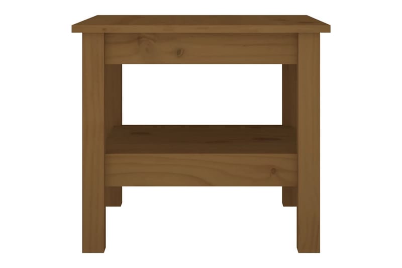 beBasic Salongbord honningbrun 45x45x40 cm heltre furu - Brun - Lampebord & sidebord - Brettbord og småbord