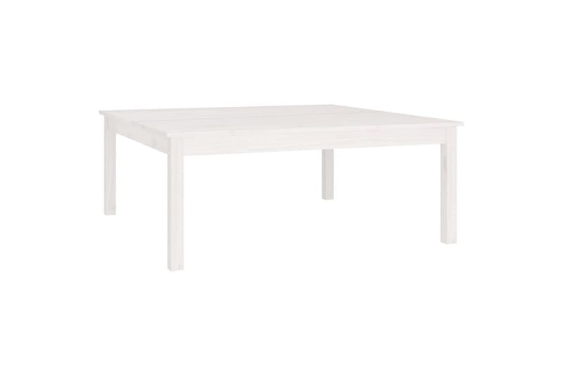 beBasic Salongbord hvit 100x100x40 cm heltre furu - Hvit - Møbler - Bord - Avlastningsbord - Lampebord & sidebord