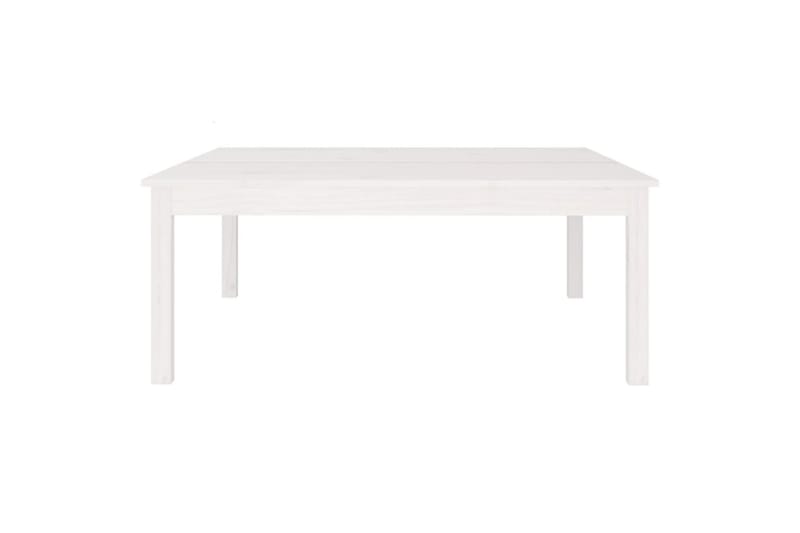 beBasic Salongbord hvit 100x100x40 cm heltre furu - Hvit - Møbler - Bord - Avlastningsbord - Lampebord & sidebord