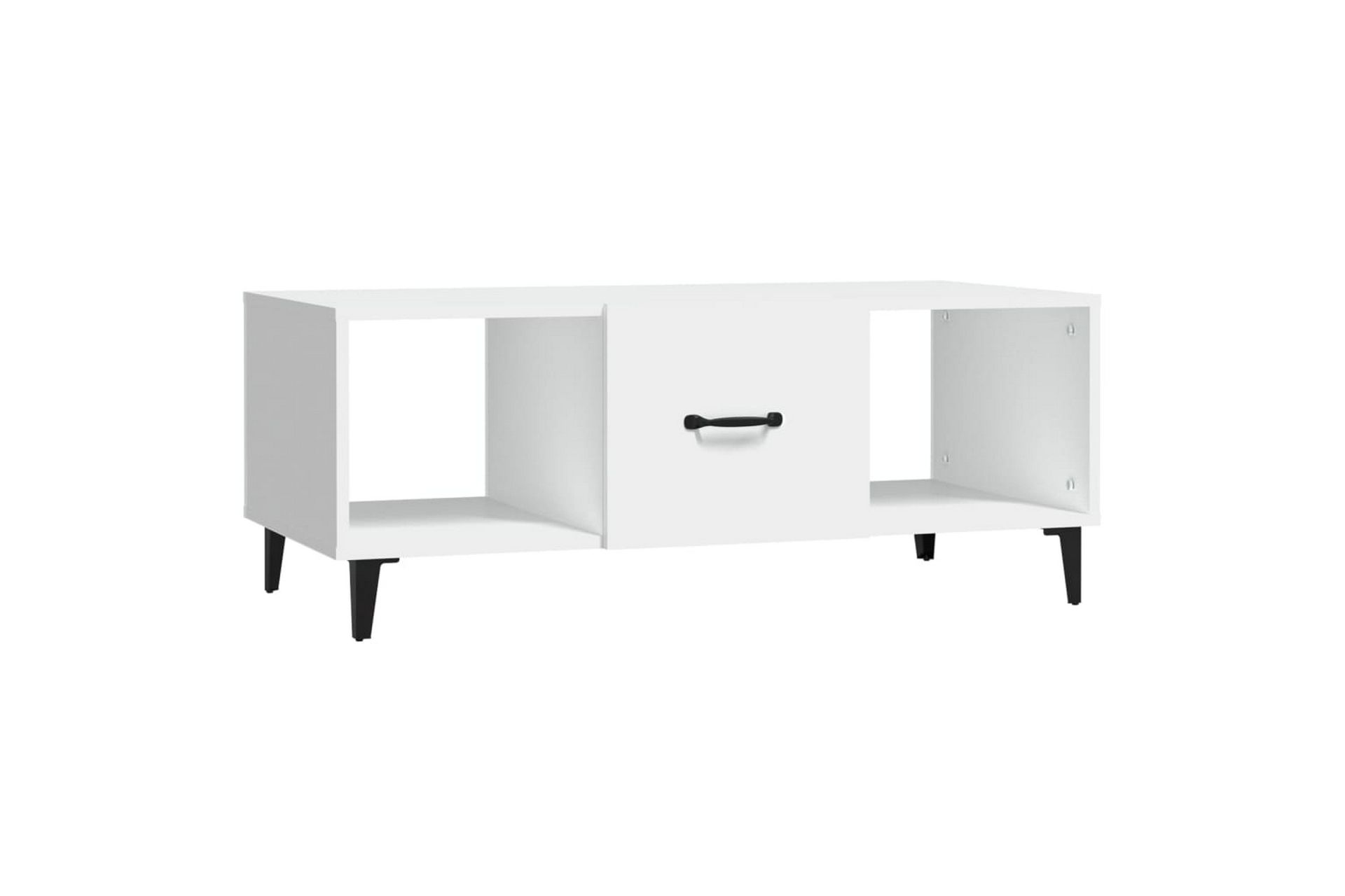 beBasic Salongbord hvit 102x50x40 cm konstruert tre - Hvit - Møbler - Bord - Avlastningsbord - Lampebord & sidebord