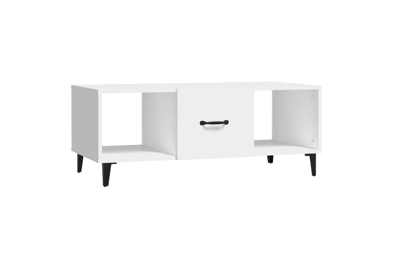 beBasic Salongbord hvit 102x50x40 cm konstruert tre - Hvit - Møbler - Bord - Avlastningsbord - Lampebord & sidebord