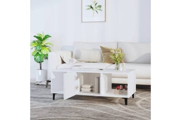 beBasic Salongbord hvit 102x50x40 cm konstruert tre - Hvit - Møbler - Bord - Avlastningsbord - Lampebord & sidebord