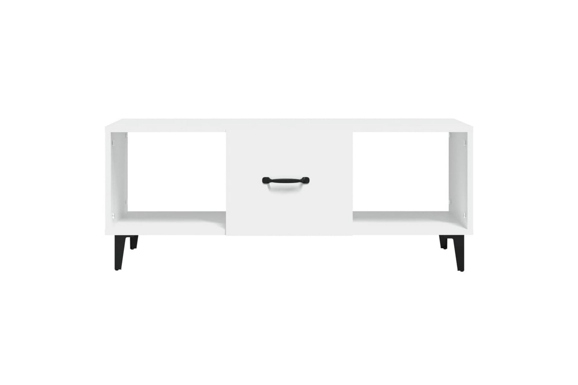 beBasic Salongbord hvit 102x50x40 cm konstruert tre - Hvit - Møbler - Bord - Avlastningsbord - Lampebord & sidebord