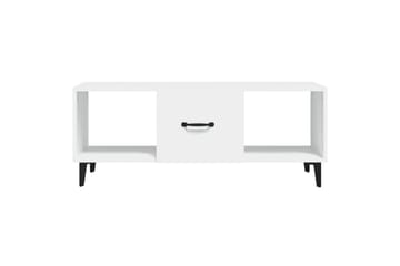 beBasic Salongbord hvit 102x50x40 cm konstruert tre - Hvit - Møbler - Bord - Avlastningsbord - Lampebord & sidebord