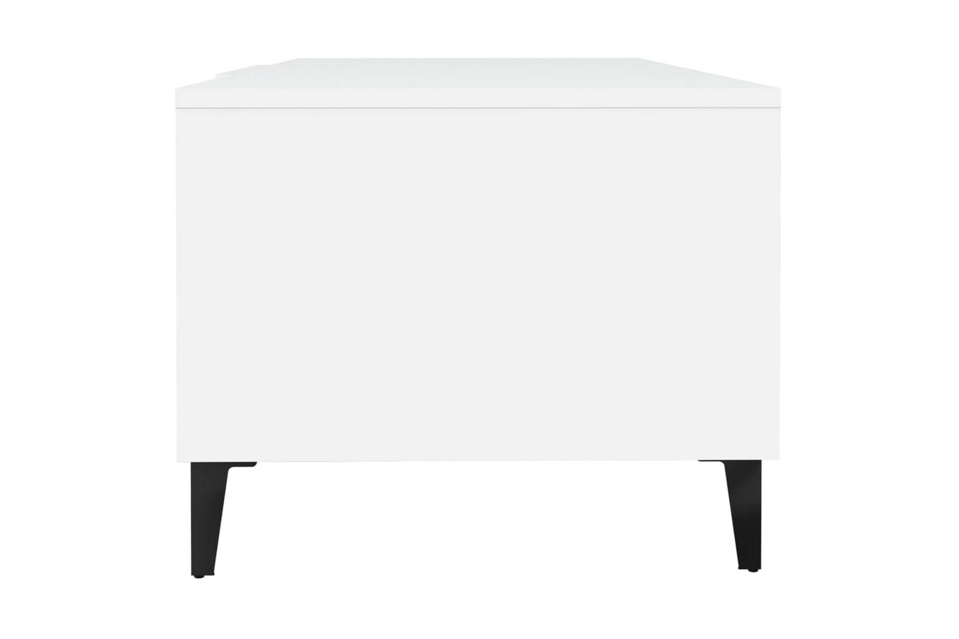 beBasic Salongbord hvit 102x50x40 cm konstruert tre - Hvit - Møbler - Bord - Avlastningsbord - Lampebord & sidebord