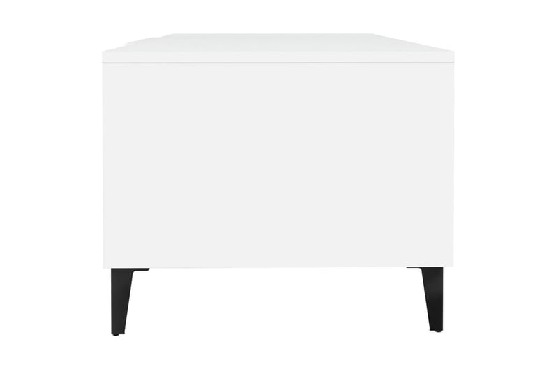 beBasic Salongbord hvit 102x50x40 cm konstruert tre - Hvit - Lampebord & sidebord - Brettbord og småbord